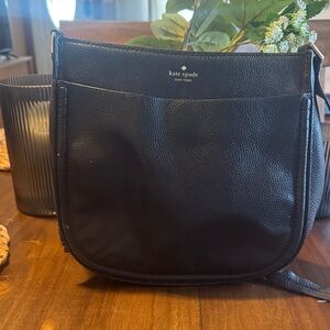 Kate Spade Black Pebbled Leather Shoulder Bag